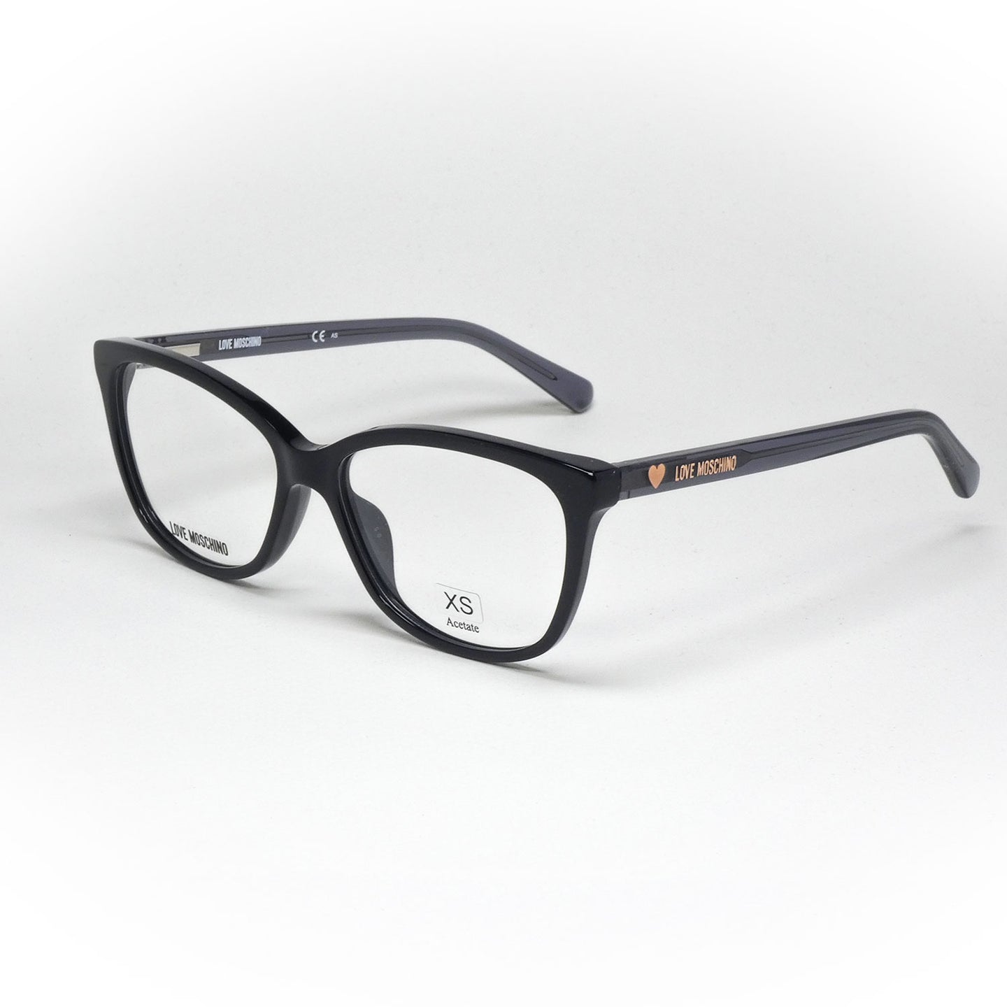 glasses moschino love model mol 546/t9 color 807 angled view