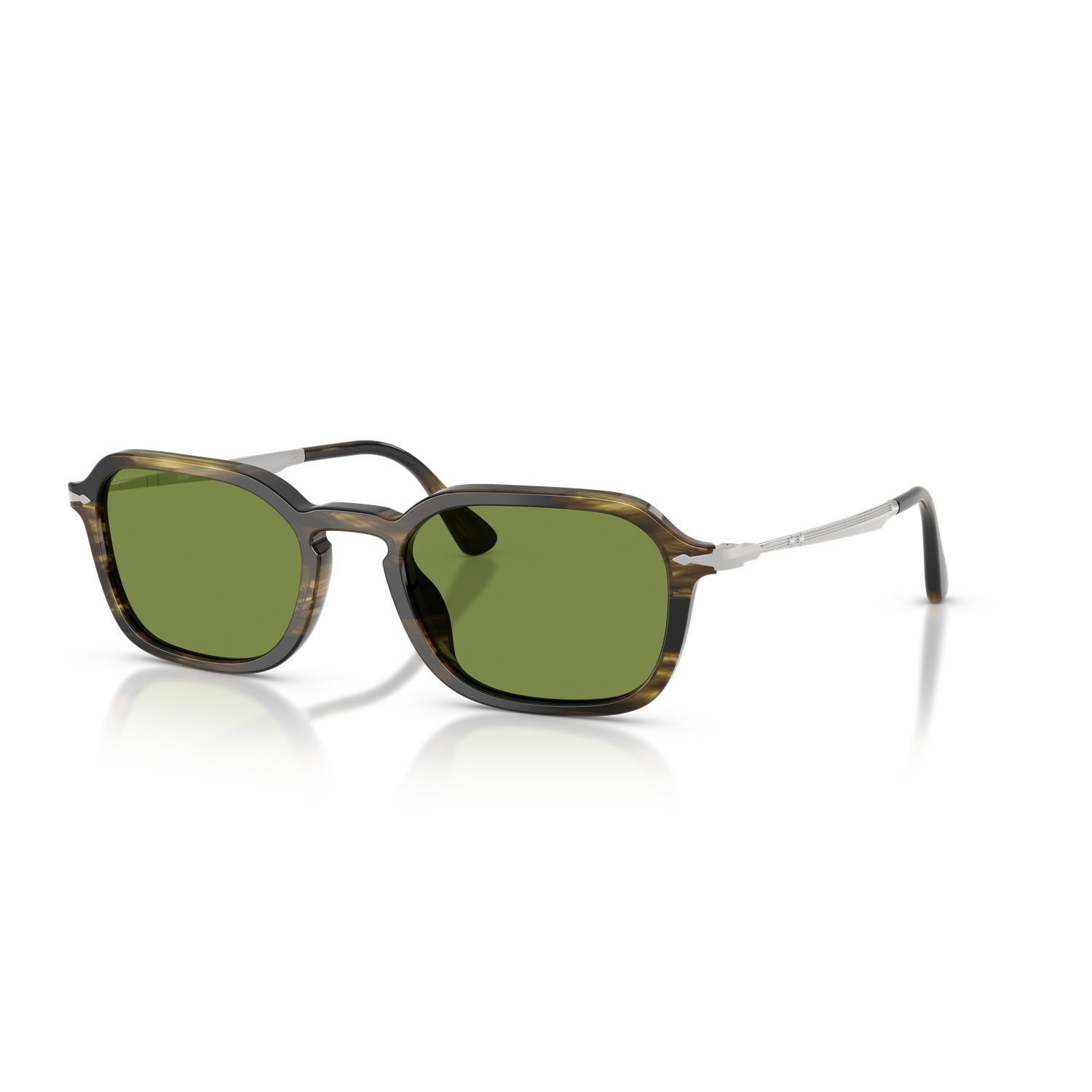 SUNGLASSES PERSOL MODEL 3381S COLOR 12374E ANGLED VIEW