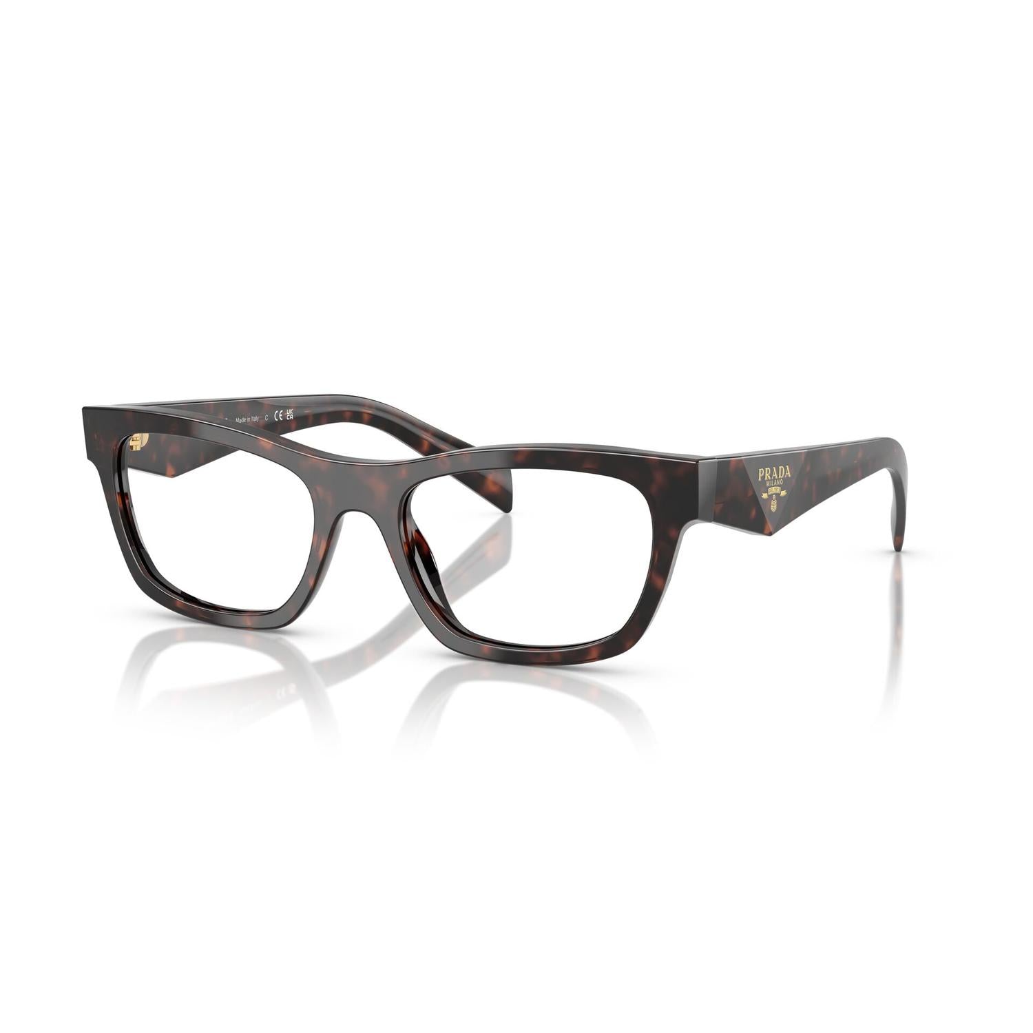 EYEGLASSES PRADA MODEL B01V COLOR 17N1O1 ANGLED VIEW