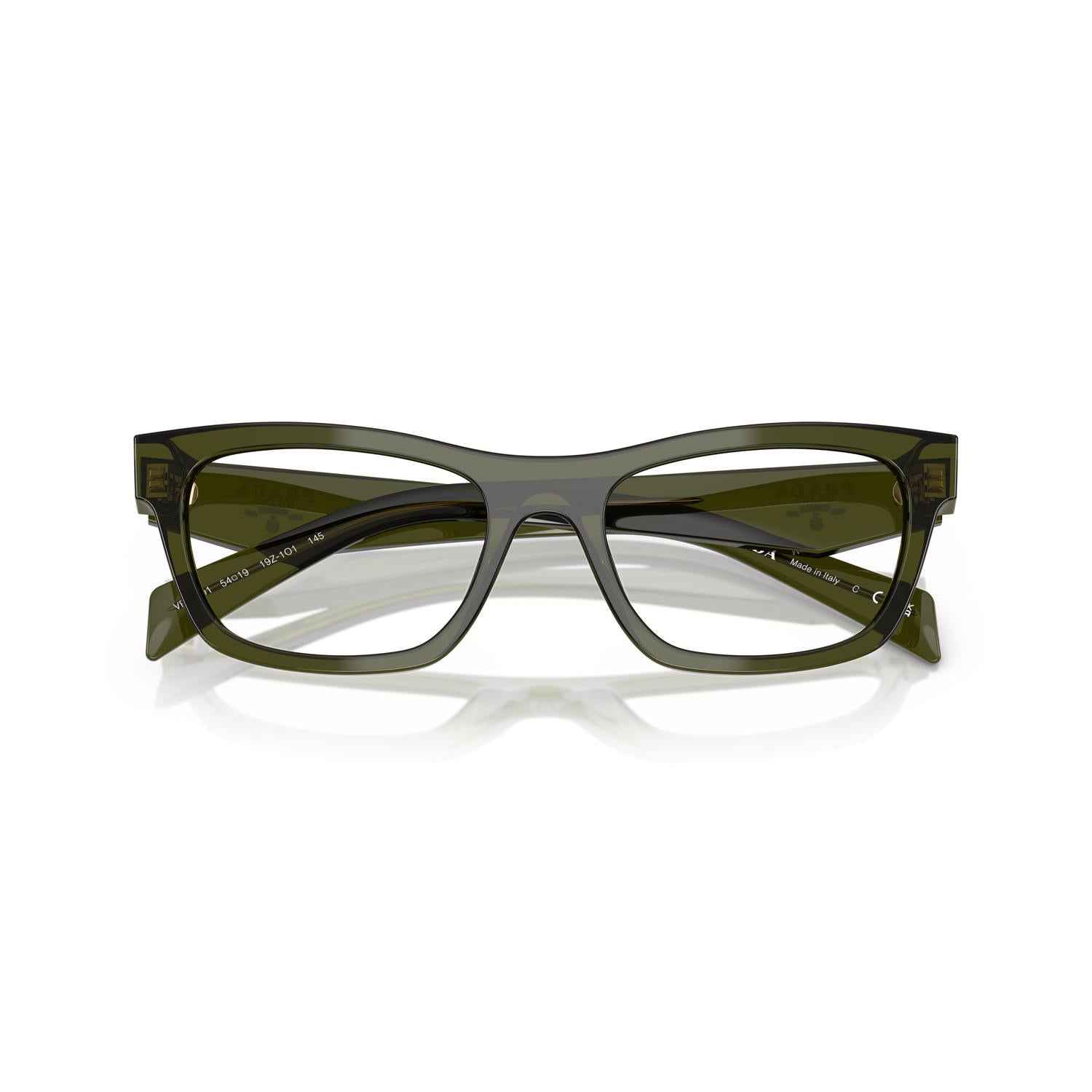 EYEGLASSES PRADA MODEL B01V COLOR 19Z1O1 CLOSED VIEW