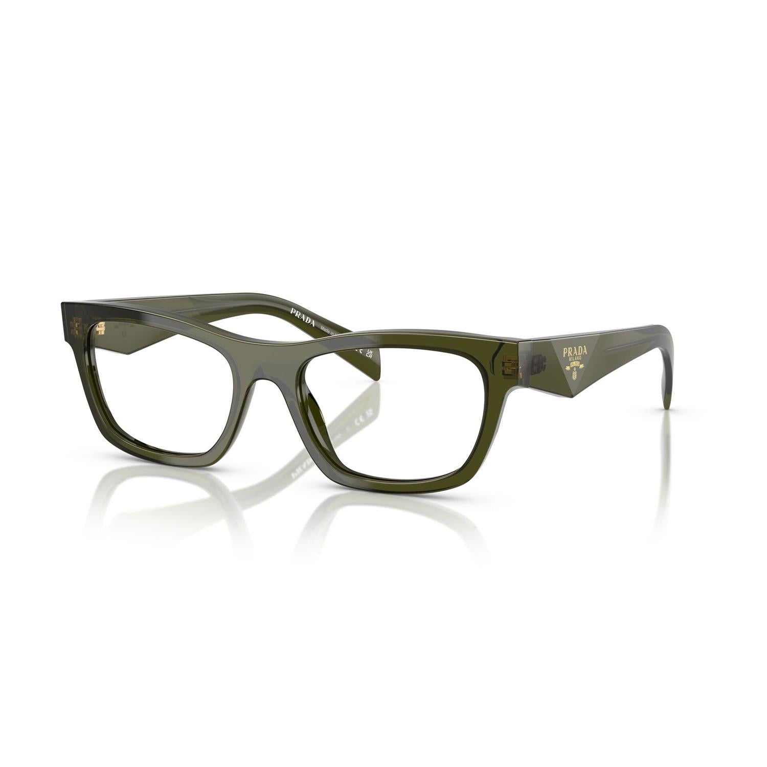 EYEGLASSES PRADA MODEL B01V COLOR 19Z1O1 ANGLED VIEW