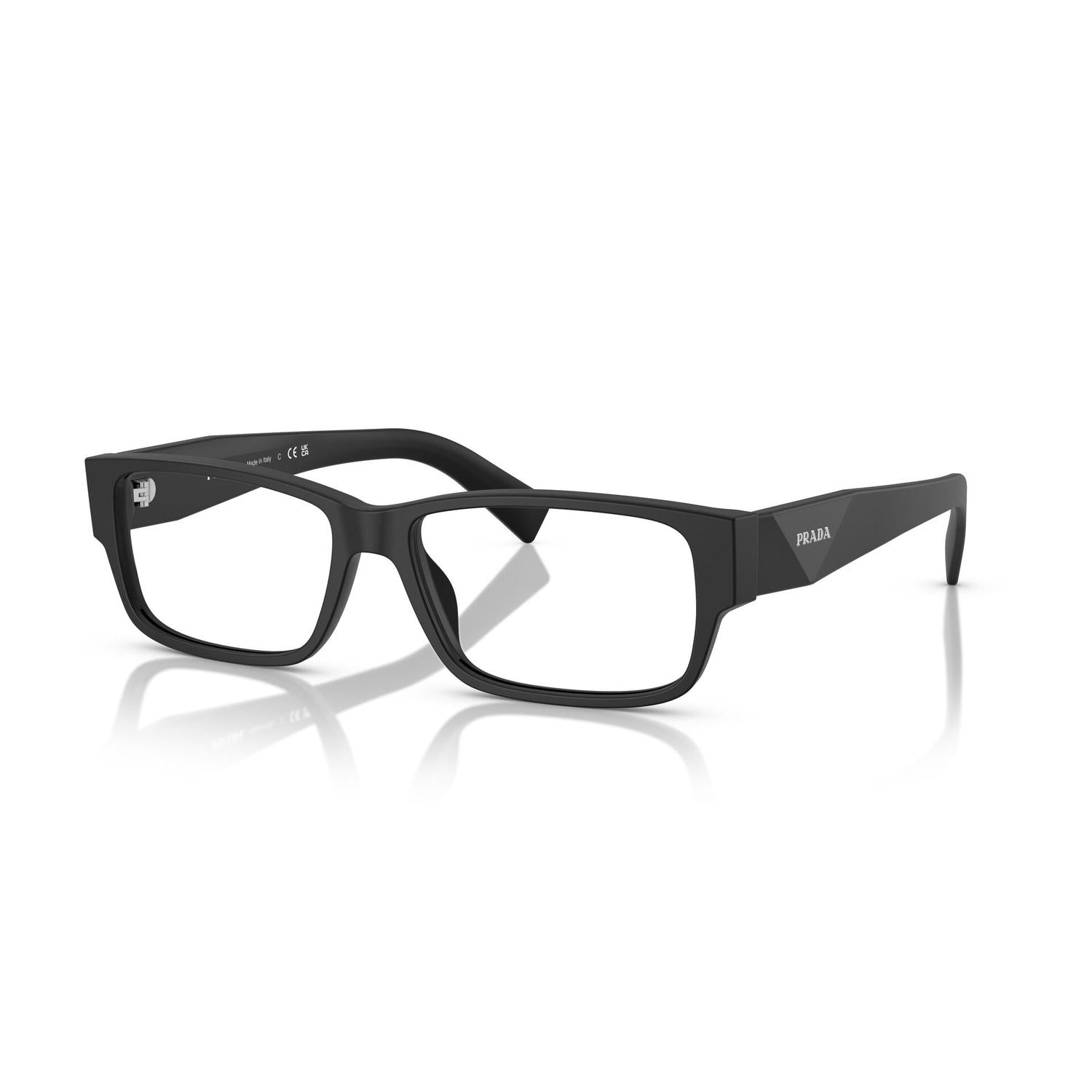EYEGLASSES PRADA MODEL B09V COLOR 12P1O1 ANGLED VIEW
