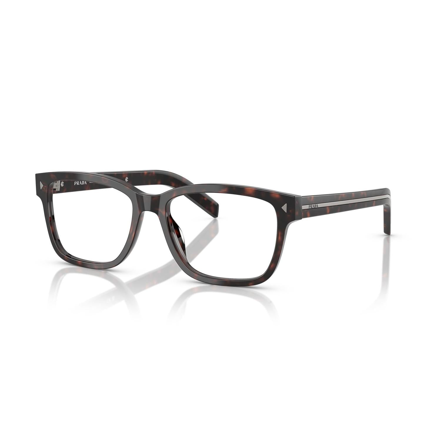 EYEGLASSES PRADA MODEL B10V COLOR 17N1O1 ANGLED VIEW