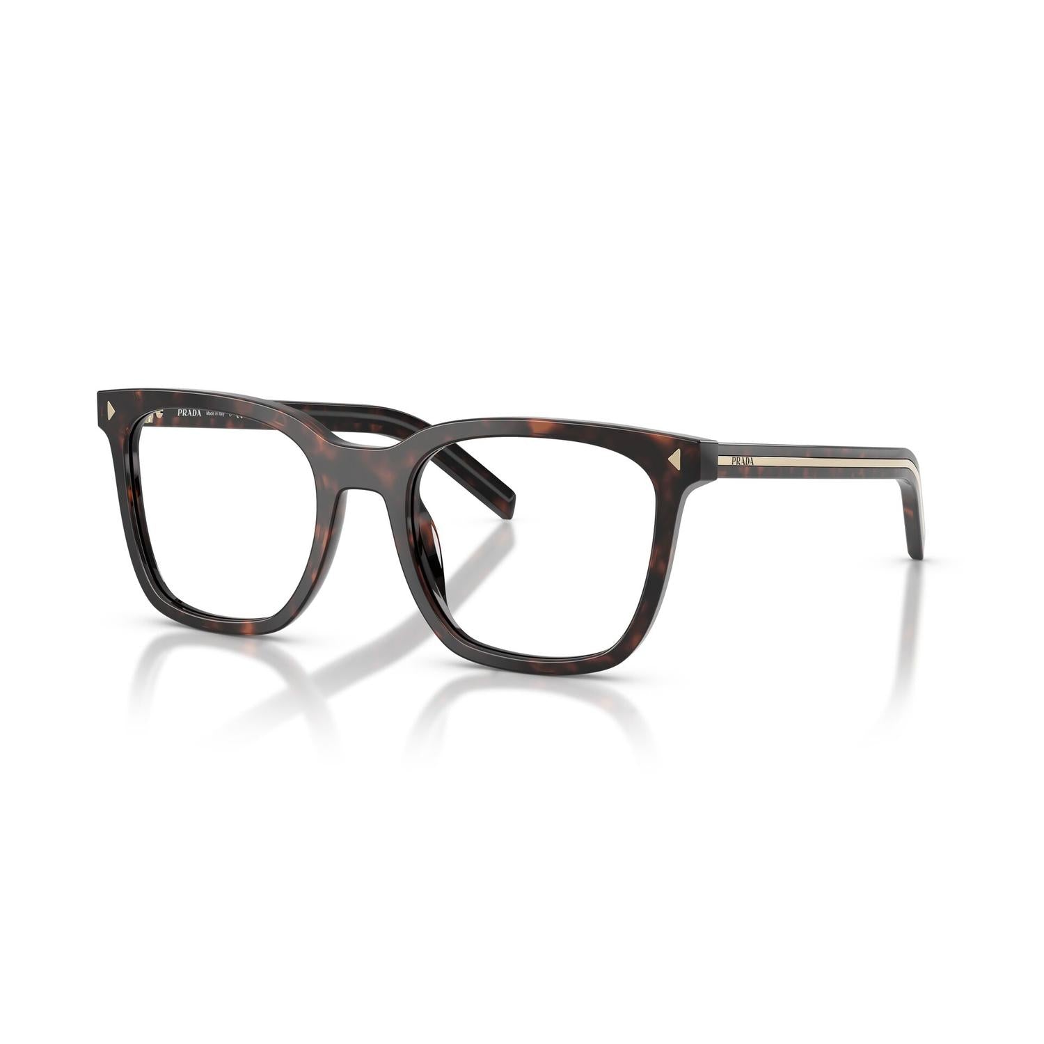 EYEGLASSES PRADA MODEL B11V COLOR 17N1O1 ANGLED VIEW