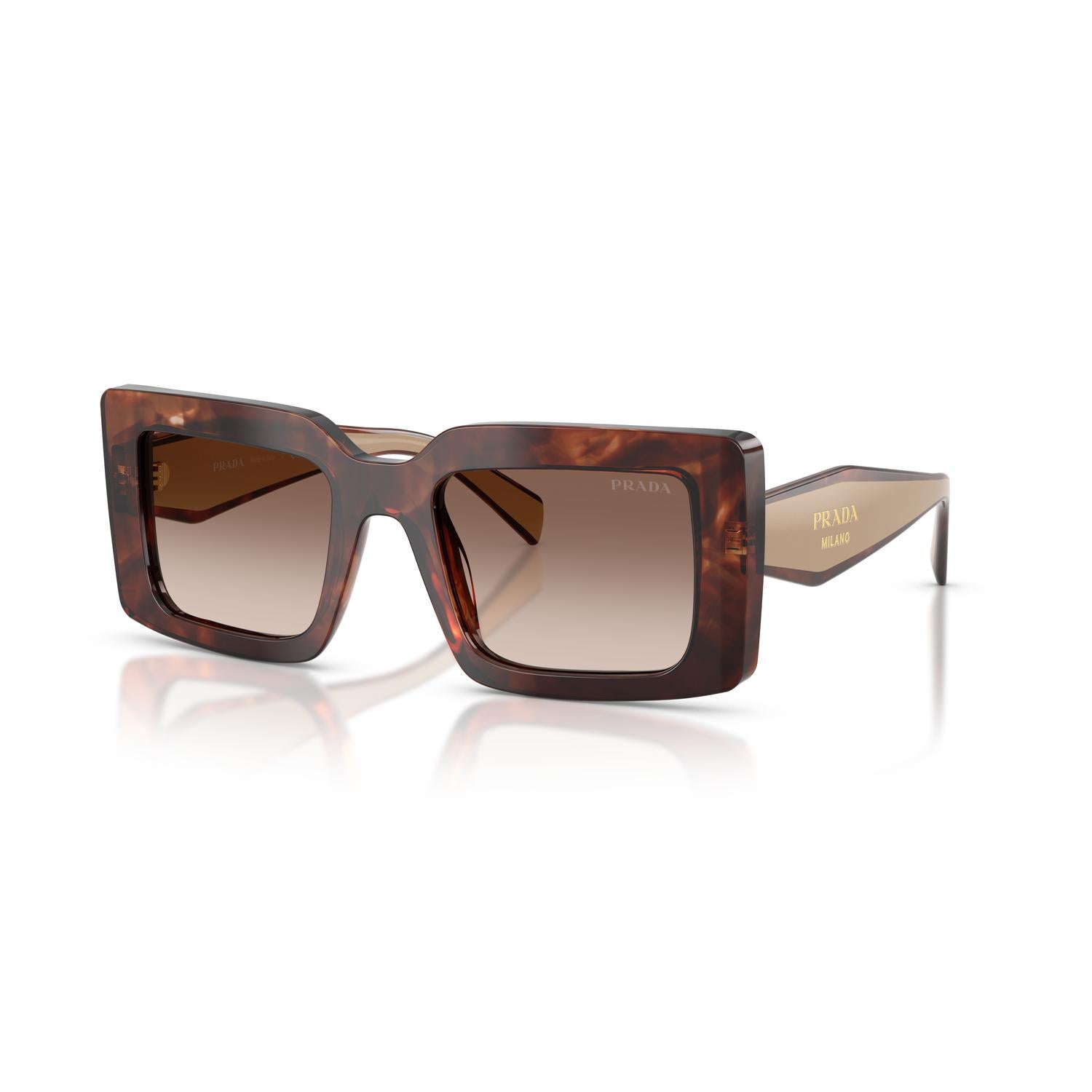 SUNGLASSES PRADA MODEL D01S COLOR 00K10S ANGLED VIEW