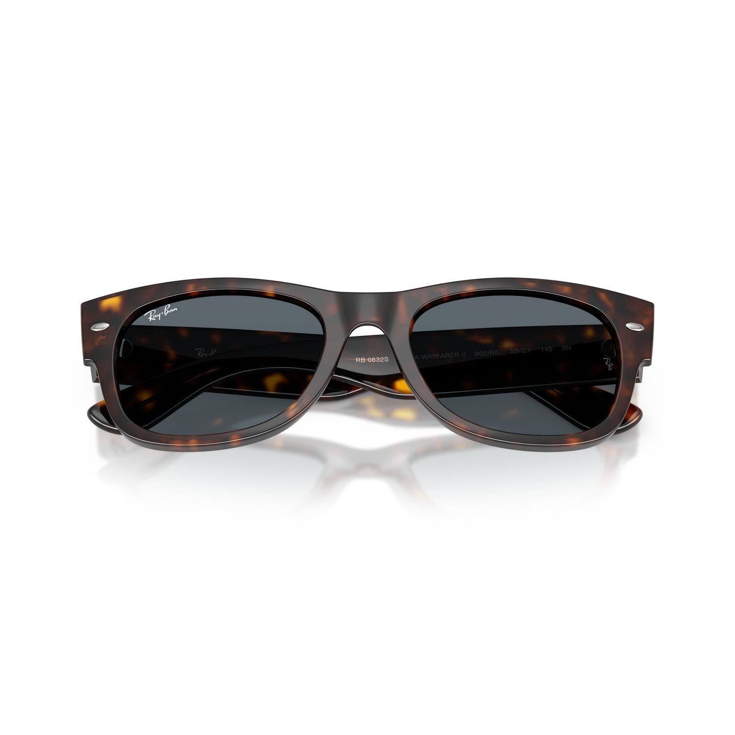 SUNGLASSES RAY-BAN MODEL 0832S COLOR 902/R5 CLOSED VIEW