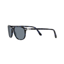 Load image into Gallery viewer, glasses persol 3019 color blue size 55 angled view
