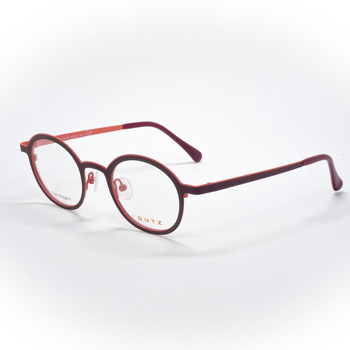 Vision glasses Dutz DZ 726 65 size 43 angled view