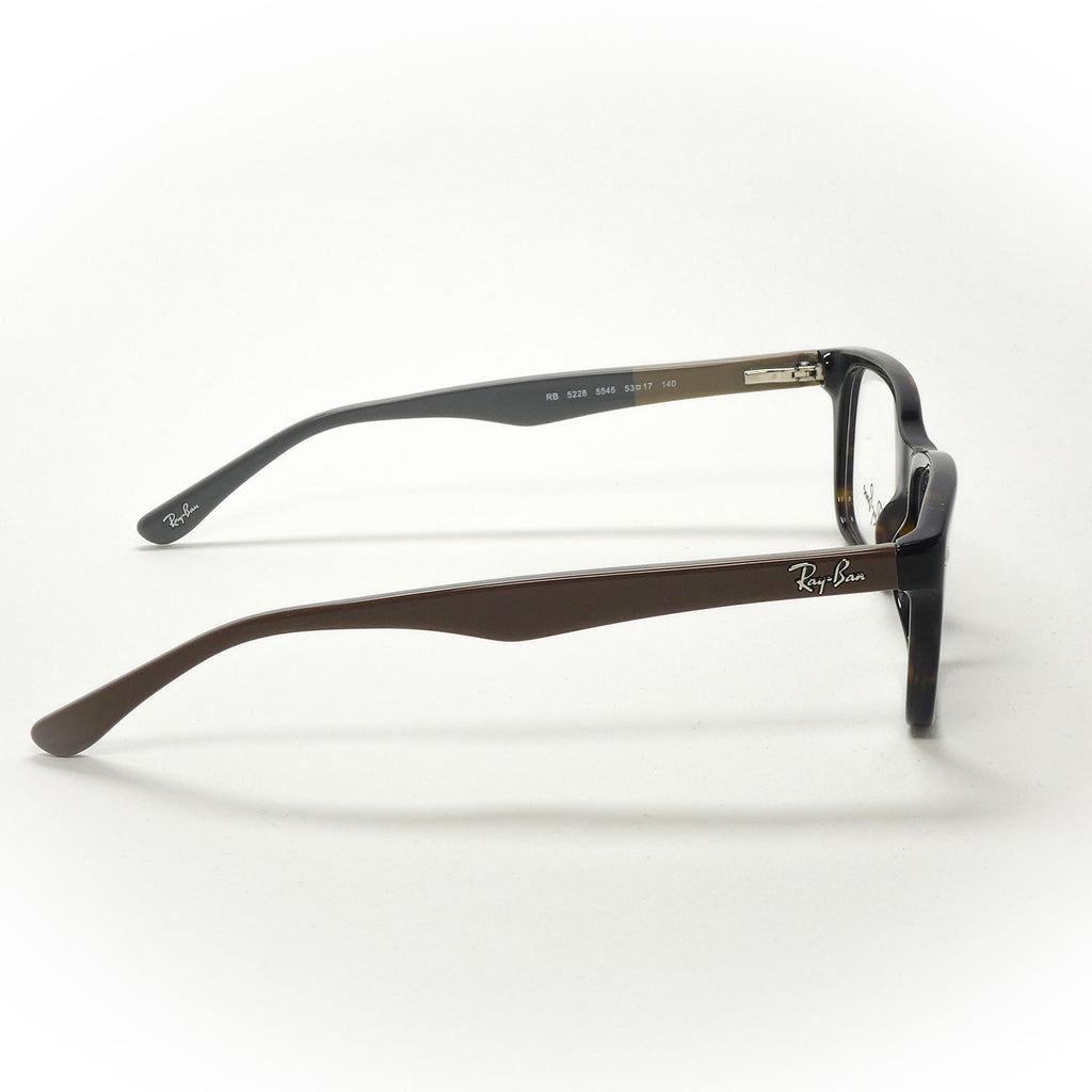 vision glasses rayban model rb 5228 color 5545 side view