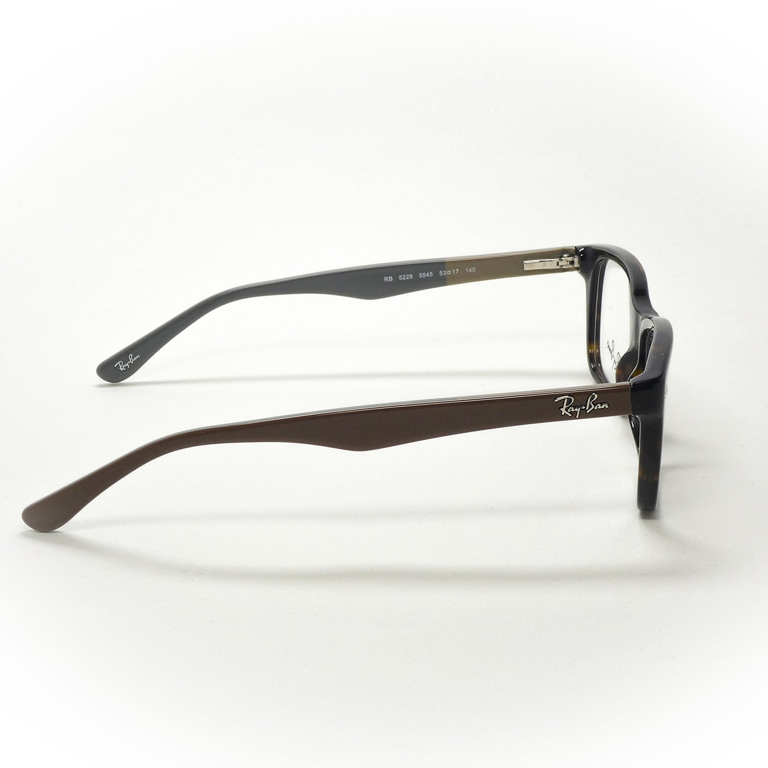 vision glasses rayban model rb 5228 color 5545 side view