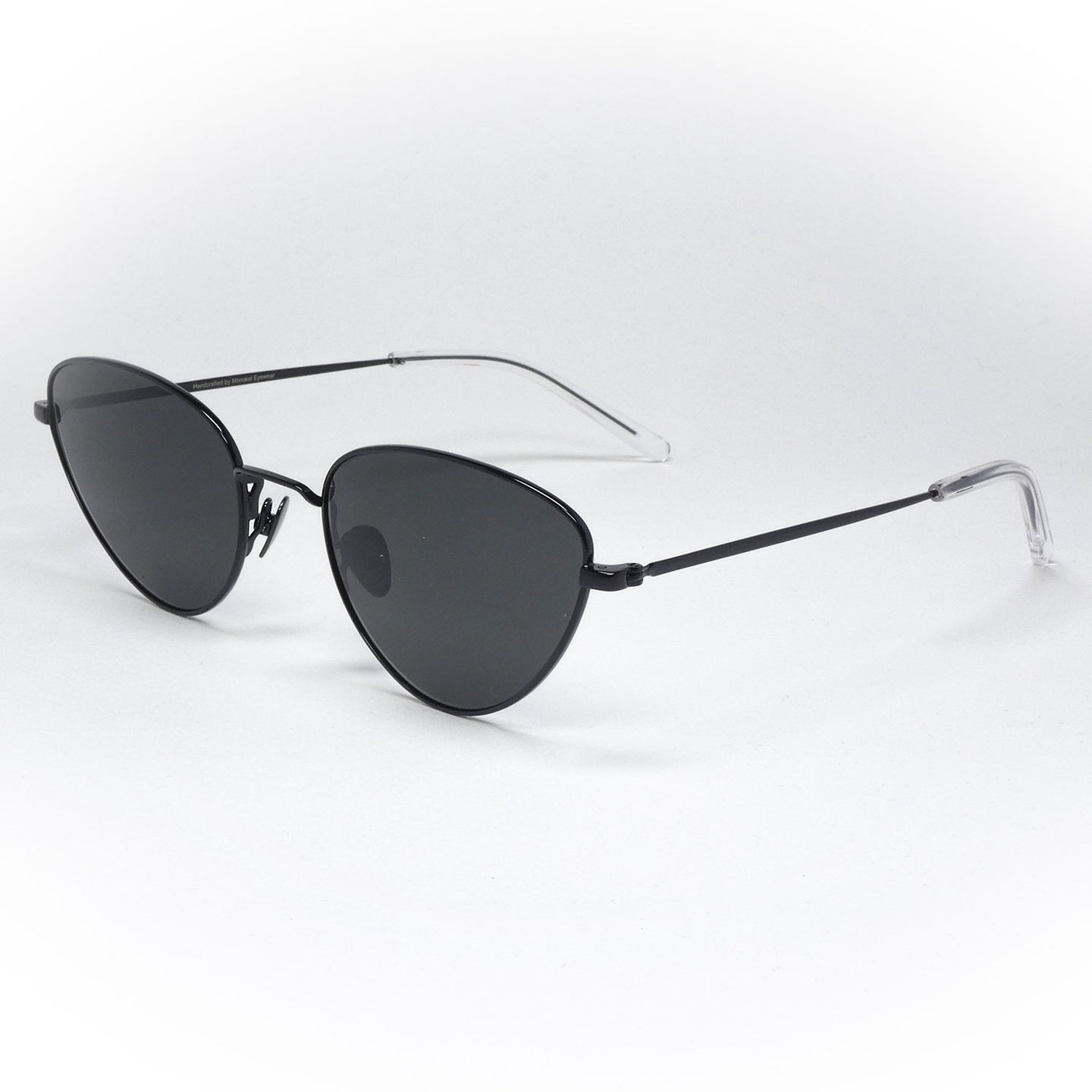 sunglasses monokel model luna color black angled view