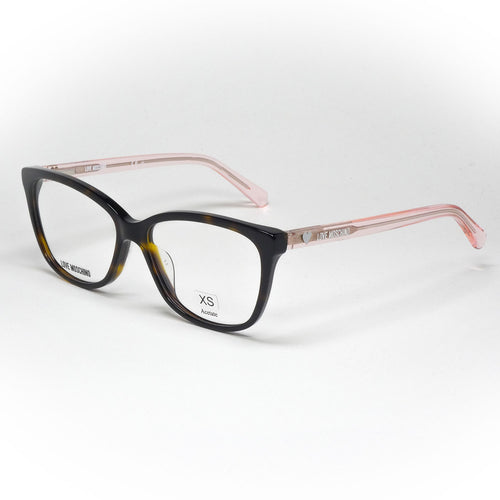 glasses moschino love model mol 546/t9 color 086 angled view