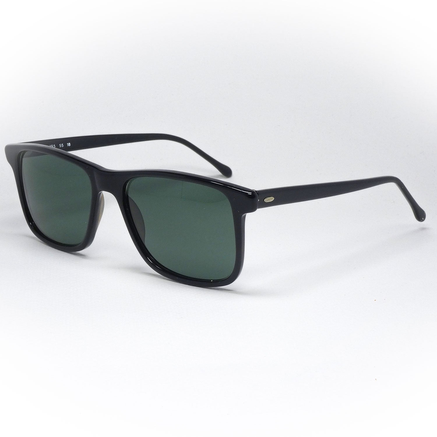 sunglasses opta model 155 color black handcrafted angled view