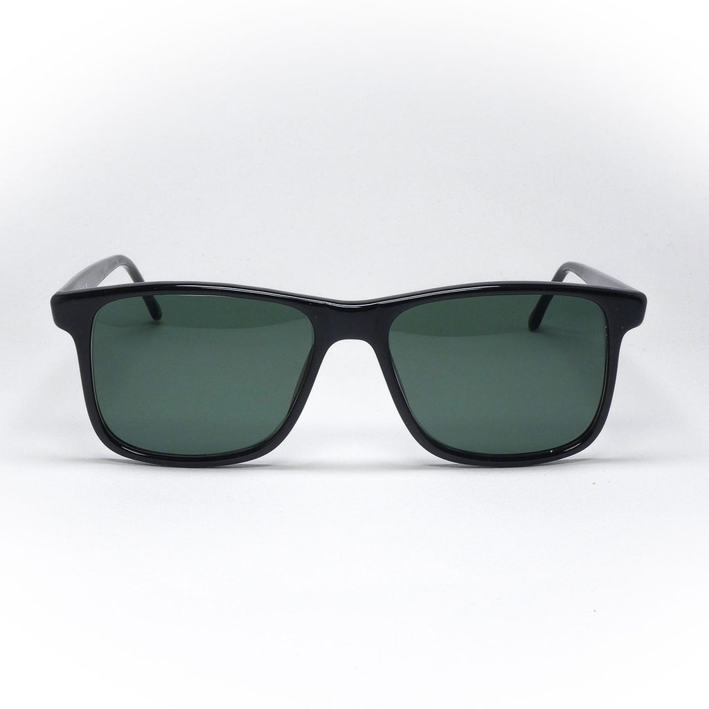 sunglasses opta model 155 color black handcrafted front view