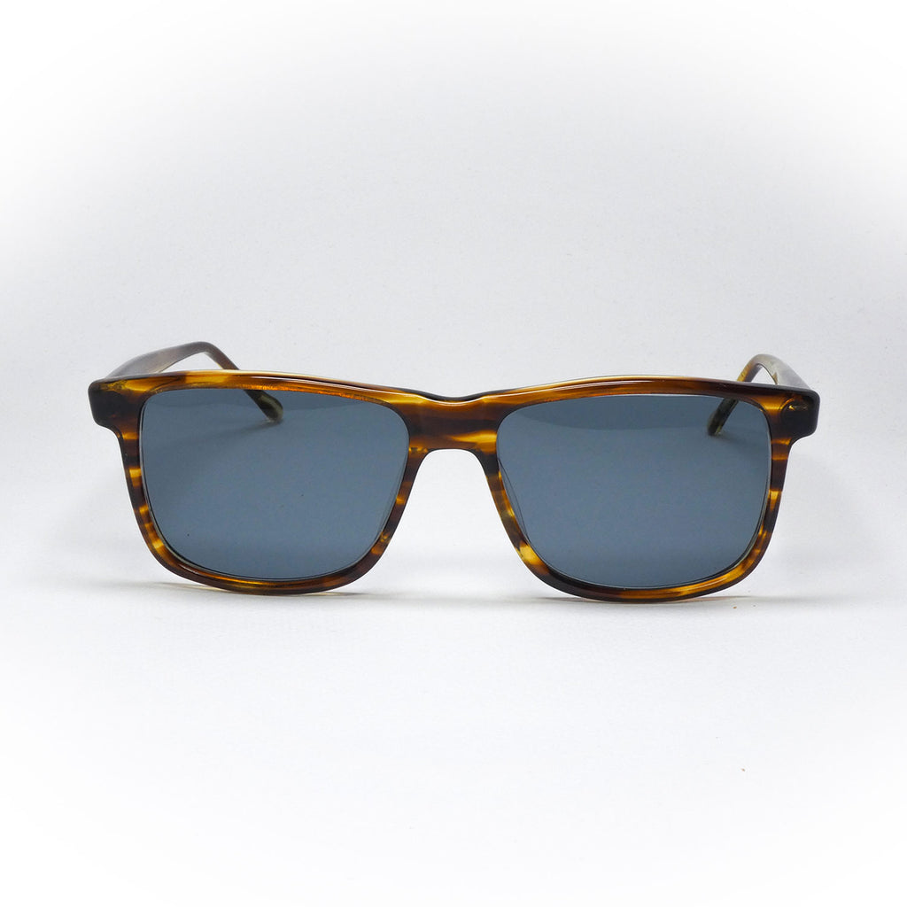 sunglasses opta model 155 color brown handcrafted front view