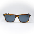 sunglasses opta model 155 color brown handcrafted front view