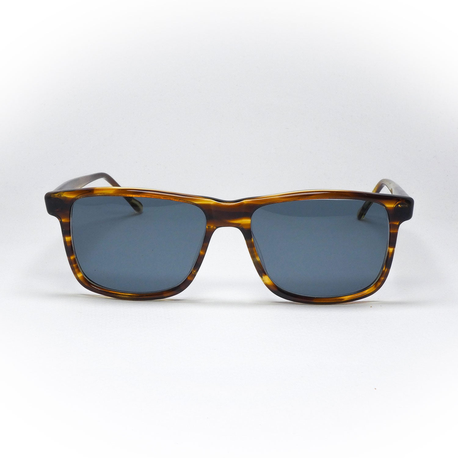 sunglasses opta model 155 color brown handcrafted front view