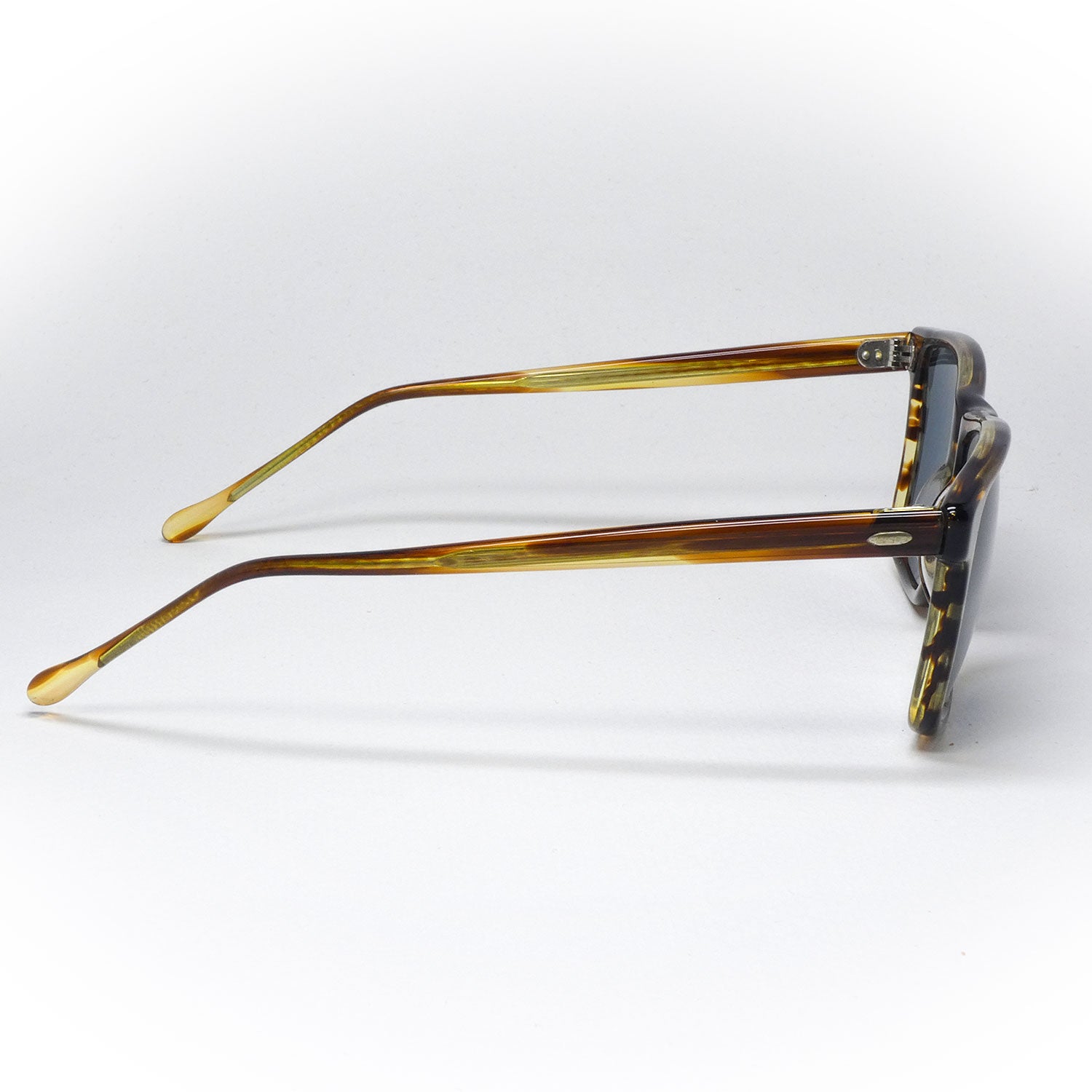 sunglasses opta model 155 color brown handcrafted side view