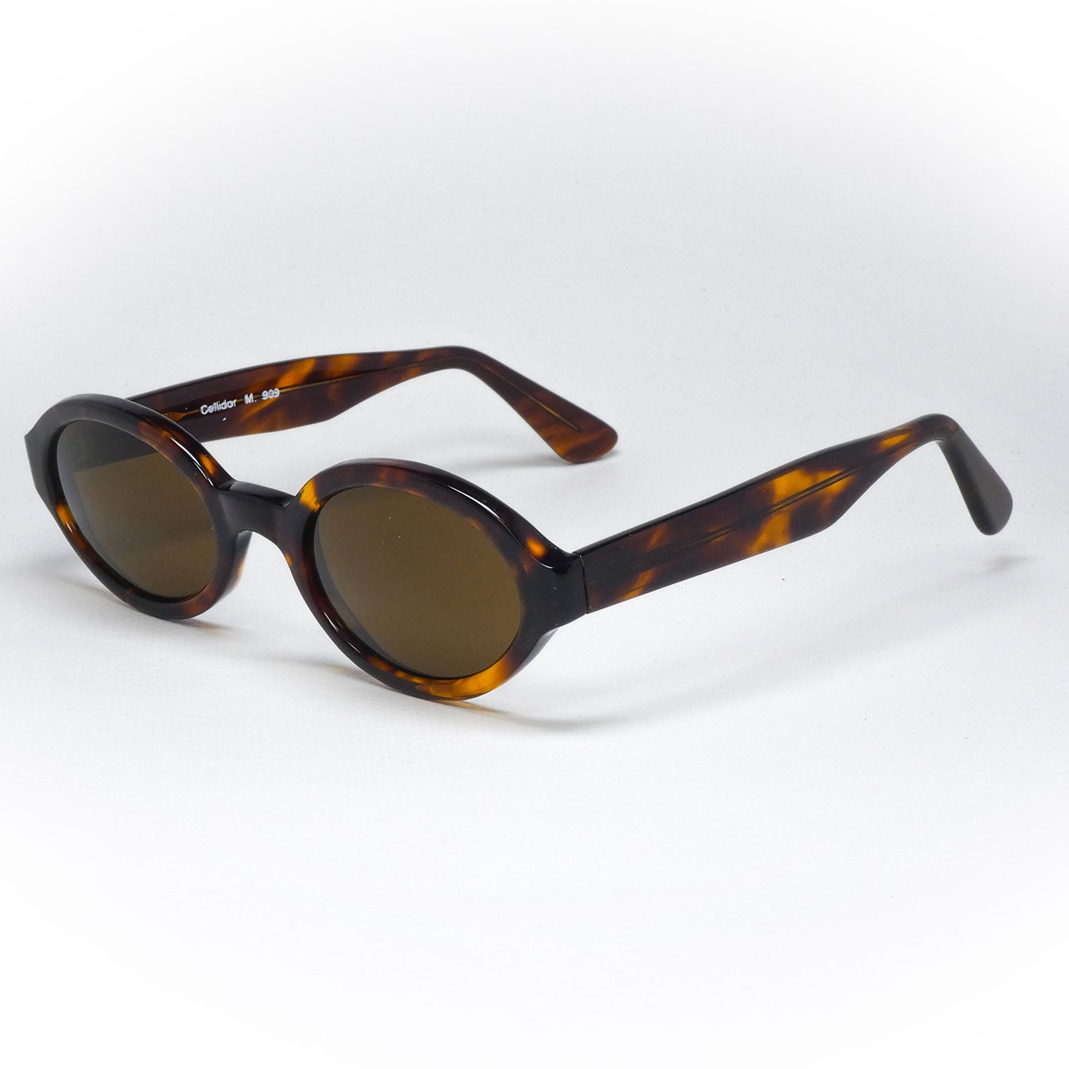 sunglasses opta model cellidor color brown handcrafted angled view