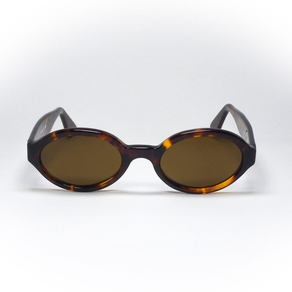 sunglasses opta model cellidor color brown handcrafted front view