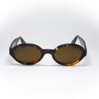 sunglasses opta model cellidor color brown handcrafted front view