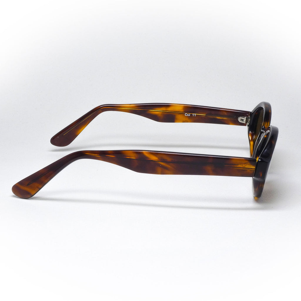 sunglasses opta model cellidor color brown handcrafted side view