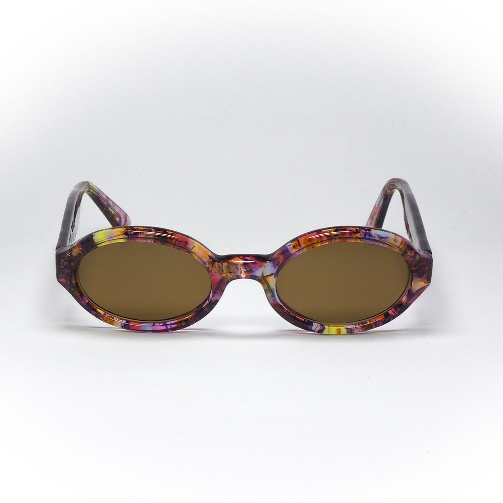 sunglasses opta model cellidor color crazy purple handcrafted front view
