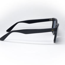 Load image into Gallery viewer, sunglasses opta model west side color black handcrafted side view
