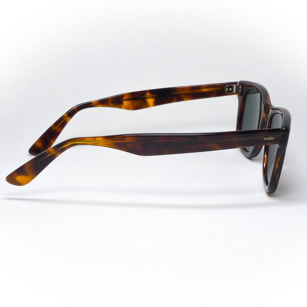 sunglasses opta model west side color brown handcrafted side view